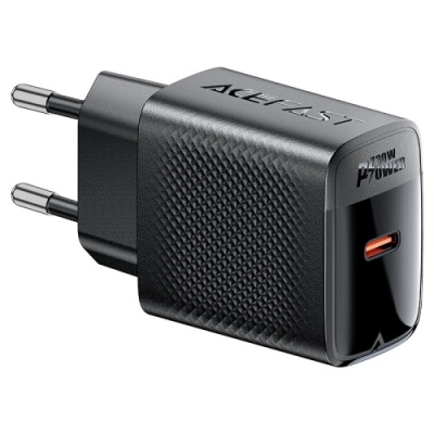 мережевий зарядний пристрій acefast a102 pd30w (1type-c) (чорний) 