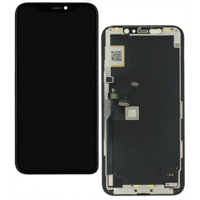 дисплей для apple iphone 11 pro, з чорним тачскріном та рамкою (original refurbished)