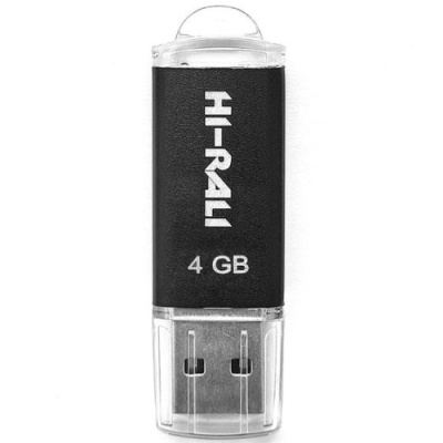 usb флеш-накопичувач hi-rali rocket 4gb (чорний) 