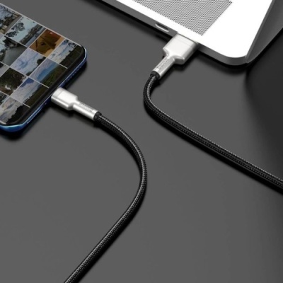 кабель baseus cafule metal usb - type-c 66w/1m (cakf000101) (black) 
