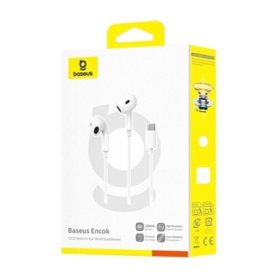 навушники baseus encok cz19 (type-c) (білий) 