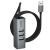 usb hub hoco hb1d 4in1 (usb to usb2.0*3+rj45) (сірий) 