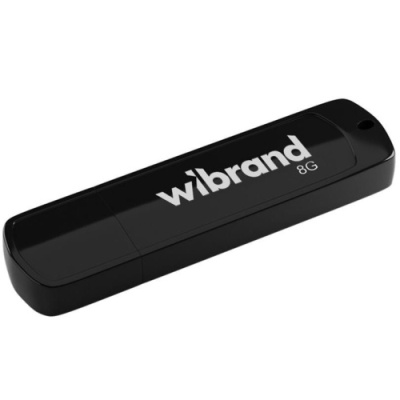 usb флеш-накопичувач wibrand 8gb grizzly (чорний) 