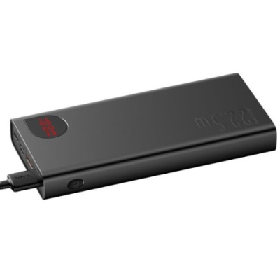 додаткова батарея power bank baseus ppad 000001 adaman metal qc 22.5w 10000 mah (чорний) 