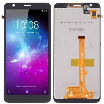 дисплей для zte blade l8, l9, a3 2019, a31 lite, з чорним тачскріном