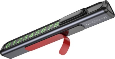 Автовізитка парковочна для мобільного номера Borofone FC3 (Чорно-сірий)