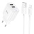 Мережевий Зарядний Пристрій Hoco C141A 2USB/2.1A + (USB - Lightning) (Білий) мережевий зарядний пристрій hoco c141a 2usb/2.1a + (usb - lightning) (білий)