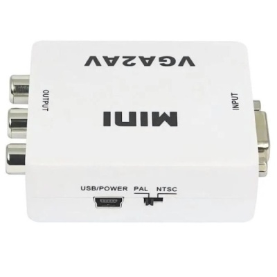 конвертер av to vga (білий) 