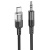 кабель aux hoco upa27 3.5mm(male) - type-c(male) 1.2m (чорний) 