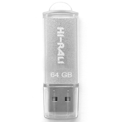 usb флеш-накопичувач hi-rali rocket 64gb (сталевий) 