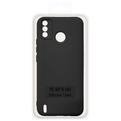 Купить чохол soft silicone case full для tecno spark 6 go (чорний) онлайн