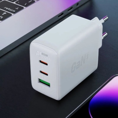 мережевий зарядний пристрій acefast a41 pd65w (2type-c/1 usb/3.6a) (білий) 