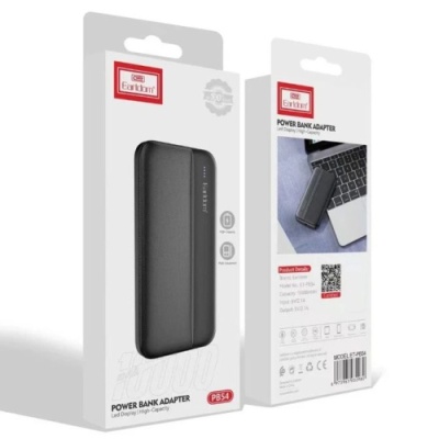 додаткова батарея power bank earldom et-pb54 10000mah 2usb/micro usb/type-c (чорний) 