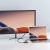 USB HUB Hoco HB23 Type-C to (HDMI+USB3.0+USB2.0+RJ45+PD) (Сiрий) usb hub hoco hb23 type-c to (hdmi+usb3.0+usb2.0+rj45+pd) (сiрий)