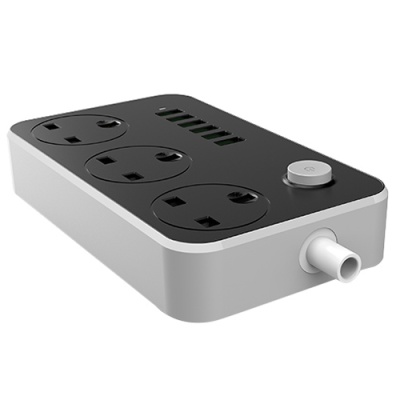 мережевий подовжувач ldnio sc3604 6usb 3.4a (чорний) 