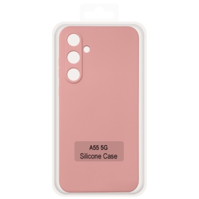 Купить чохол soft silicone case full для samsung a556 galaxy a55 5g (рожевий) онлайн