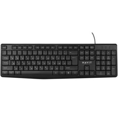 клавіатура провідна havit hv- kb206 black 
