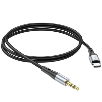 кабель aux hoco upa22 3.5mm(male) - type-c(male) 1m (чорний) 