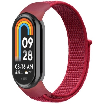 ремінець для xiaomi mi band 8/9/10 nylon (червоний) 