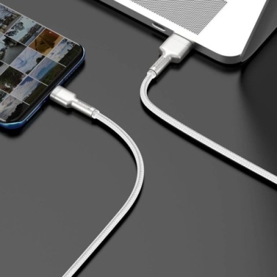 кабель baseus cafule metal usb - type-c 66w/1m (cakf000102) (white) 