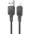 кабель hoco x101 silicone usb - lightning 2.4a/1m (чорний) 