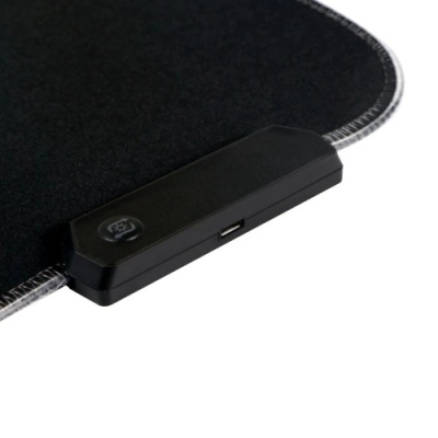 килимок для мишки twolf p1 rgb (250*300*4mm) (чорний) 