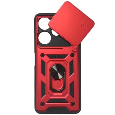 Купить чохол-накладка armor magnet camshield для xiaomi redmi 13 4g/poco m6 4g - red онлайн