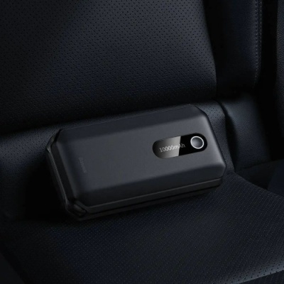 пусковий пристрій бустер додаткова батарея power bank baseus cgnl020101 air car jump starter 10000 mah (чорний) 