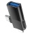 Перехідник Hoco UA17 iP male/Type-C male to USB female two-in-one (Чорний) перехідник hoco ua17 ip male/type-c male to usb female two-in-one (чорний)
