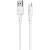 кабель borofone bx30 silicone usb - lightning 2.4a/1m (білий) 