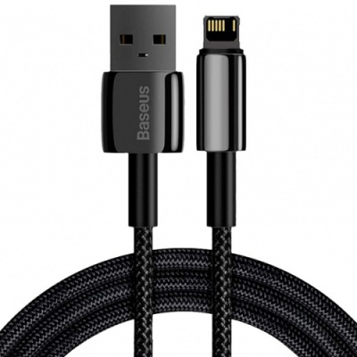 кабель baseus tungsten gold usb - lightning 66w/1m (calwj-01) (black) 