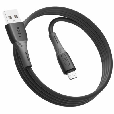 кабель ridea rc-si35 siliconepro usb - microusb 3a/1m (чорний) 