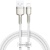 кабель baseus cafule metal usb - lightning 2.4a/1m (caljk-a02) (white) 