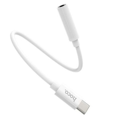 перехідник hoco ls30 type-c - 3.5 audio jack (білий) 