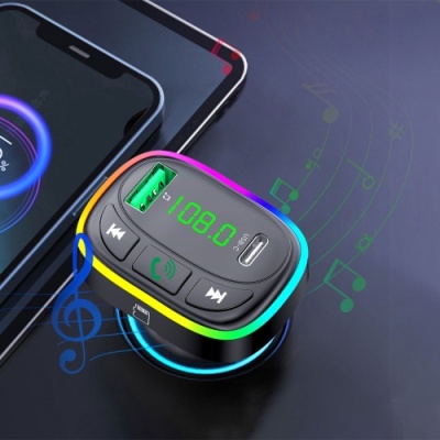 FM Модулятор Earldom ET-M104 1USB/1Type-C/3.1A (Чорний)