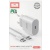 мережевий зарядний пристрій earldom es-eu42c-c 1type-c/20w/pd + (type-c - type-c) (білий) 
