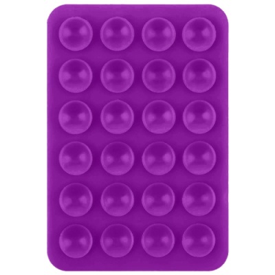 Купить силіконова тримач-присоска двостороння для телефону double side silicone (80*55 мм) (фіолетовий) онлайн