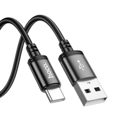 кабель hoco x89 wind usb - type-c 3a/2m (чорний) 