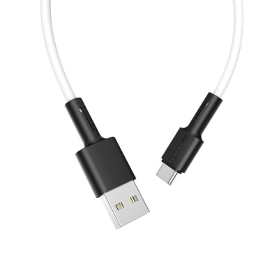 кабель borofone bx31 silicone usb - type-c 3.0a/1m (білий) 