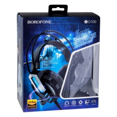 навушники для комп'ютера borofone bo100 pc fun (чорний) 