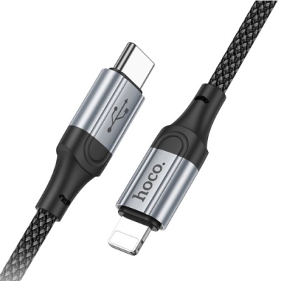 кабель hoco x102 type-c - lightning 27w/1m (чорний) 