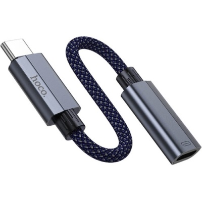 перехідник hoco ua29a type-c(male) to lightning(female) 0.15m (сірий) 