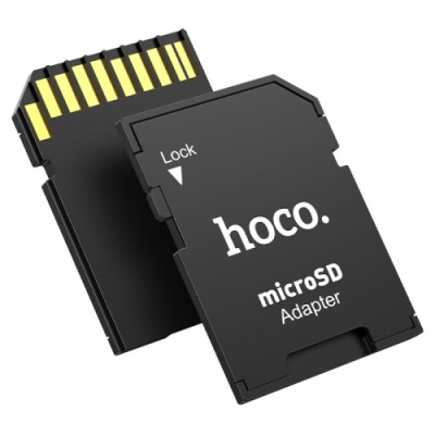 перехідник microsd - sd hoco hb22 (чорний) 