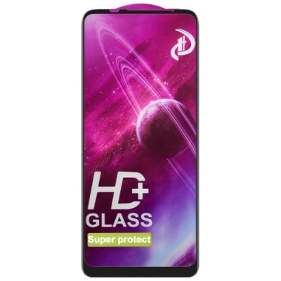 захисне скло glass full glue space для motorola g9 power (чорний) 