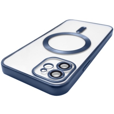 Купить чохол tpu metallic full camera with magsafe для apple iphone 11 (matte dark blue) онлайн
