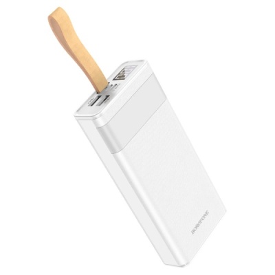 додаткова батарея power bank borofone bj18 coolmy digital display 20000 mah (білий) 