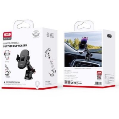 Автотримач XO C121 Suction cup bracket (Чорний)