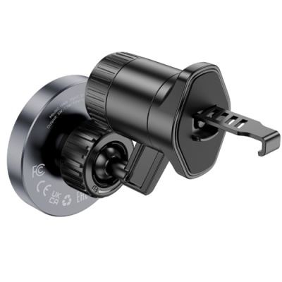 Автотримач Hoco HW6 з безпровідним зарядним пристроєм (Сірий)