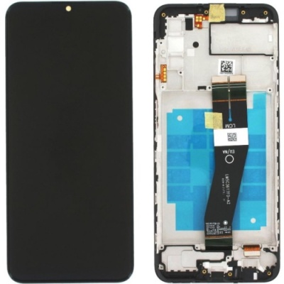 дисплей для samsung a037 galaxy a03s з чорним тачскріном і корпусною рамкою (original) service pack 