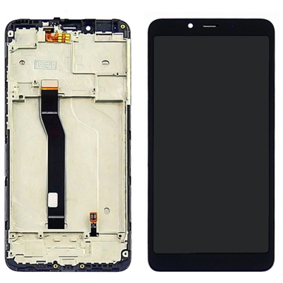 дисплей для xiaomi redmi 6/6a з чорним тачскріном і корпусною рамкою